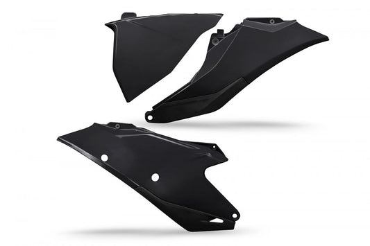 Rear side panels Gas Gas MC/MC-F/EX/EX-F/EC/EC-F 21 with air filter cover color black