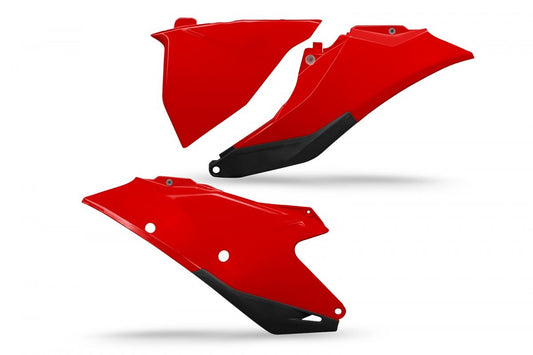 Rear side panels Gas Gas MC/MC-F/EX/EX-F/EC/EC-F 21 with air filter cover color red