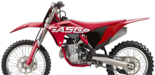 Rear side panels Gas Gas MC/MC-F/EX/EX-F/EC/EC-F 21 with air filter cover and ventilation holes color red