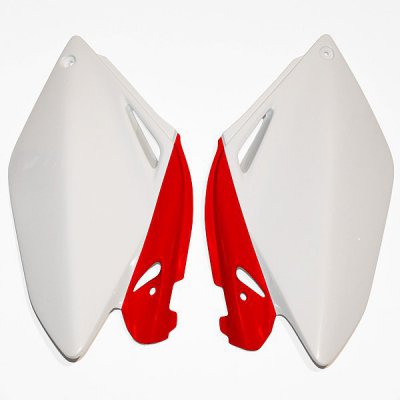 Rear side panels Honda CRF 250 R 06-09 color OEM (white/red)