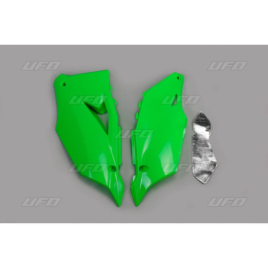 Rear side panels Kawasaki KX-F 450 19-23, KX-F 250 21-24 color green fluo