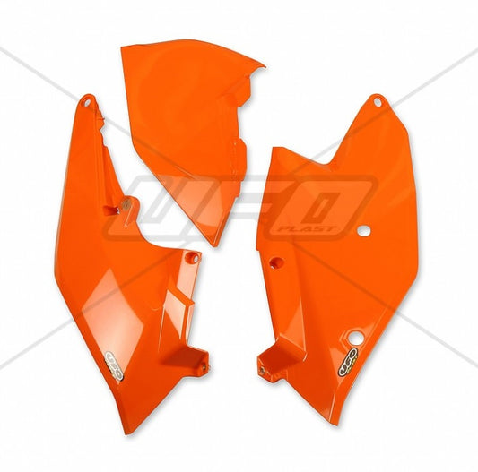 Rear side panels KTM SX/SX-F 16-18, EXC/EXC-F TPI 17-19 with air filter cover color orange