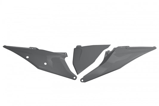Rear side panels KTM SX/SX-F 125/150/250/350/450 19-22, EXC 125 20-21, EXC/EXC-F 150/250/300/350/450/500 TPI 20-23 with air filter cover color gray