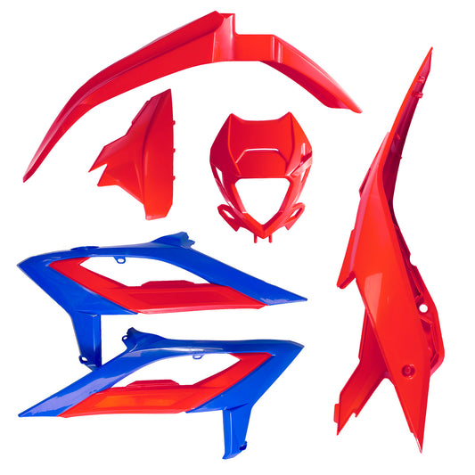 Plastics kit Beta RR 125/250/300/350/400/450 23-24 color red/blue Racing