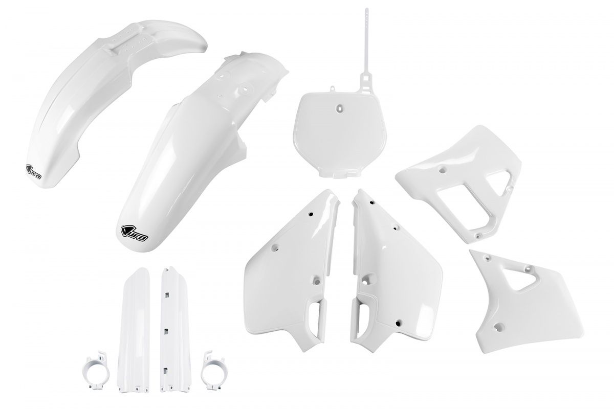 Full plastics kit with fork guards Yamaha YZ 125 92 color OEM (white) (YA296E999)