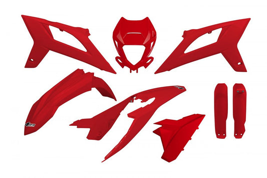 Full plastics kit with fork guards Beta RR 125/250/300/350/400/450 20-22 color red