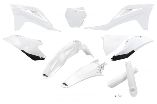 Full plastics kit with fork guards Gas Gas MC 125/250 21-23, EX 250/300 21-23, MC-F/EX-F 250/350/450 21-23 color white