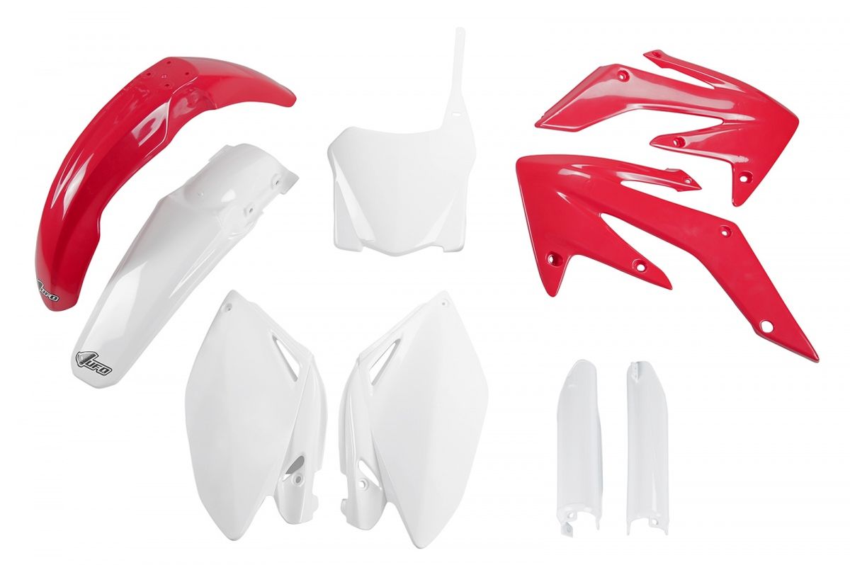 Full plastics kit with fork guards Honda CRF 250R 08-09 color OEM 09 (red/white)