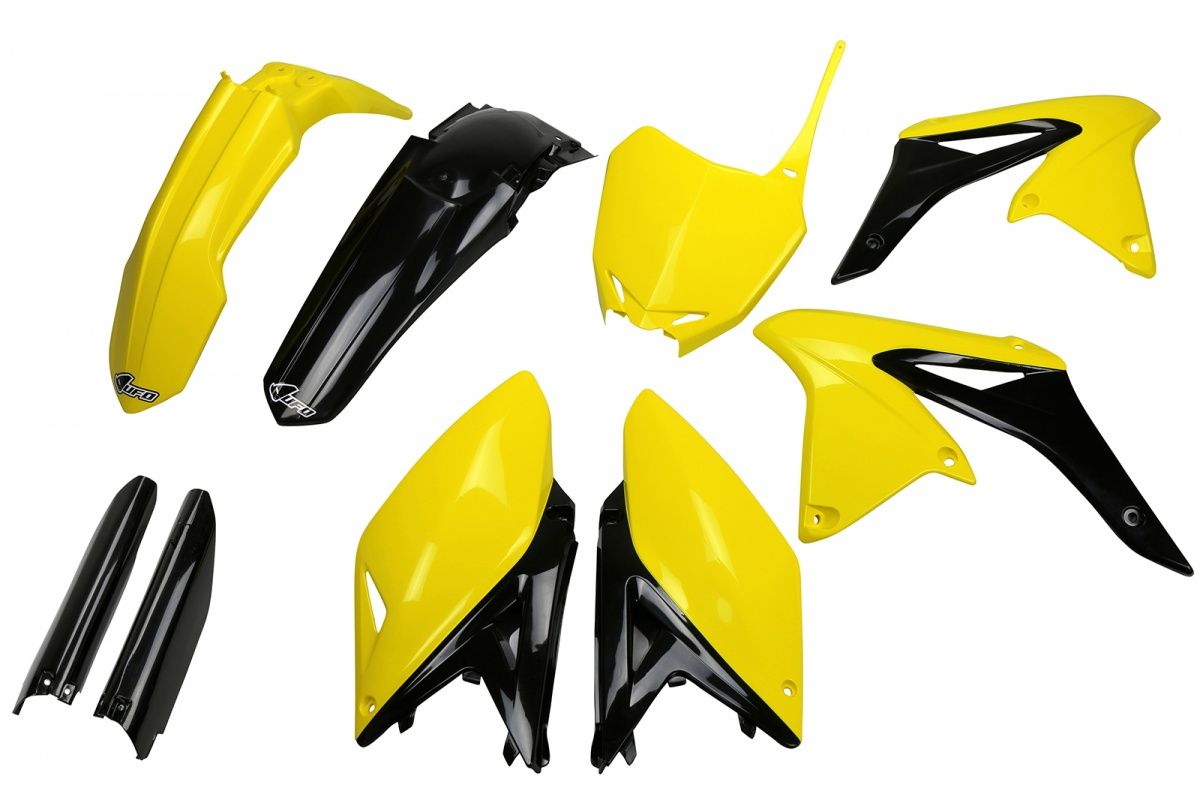 Full plastics kit with fork guards Suzuki RM-Z 250 10-18 color OEM 14-16 (yellow/black) (SU416E999)
