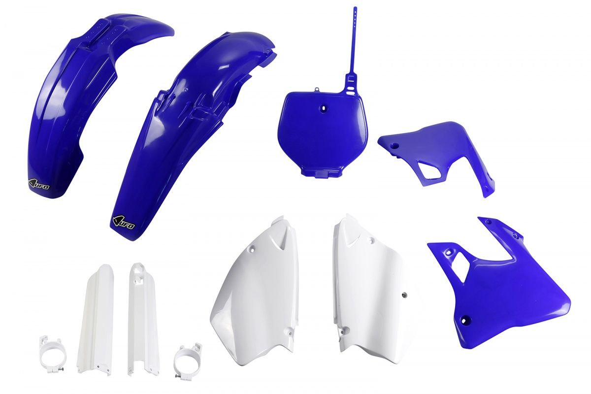 Full plastics kit with fork guards Yamaha YZ 125 96-99, YZ 250 96-99 color blue/white 98-99 (YA294E999)