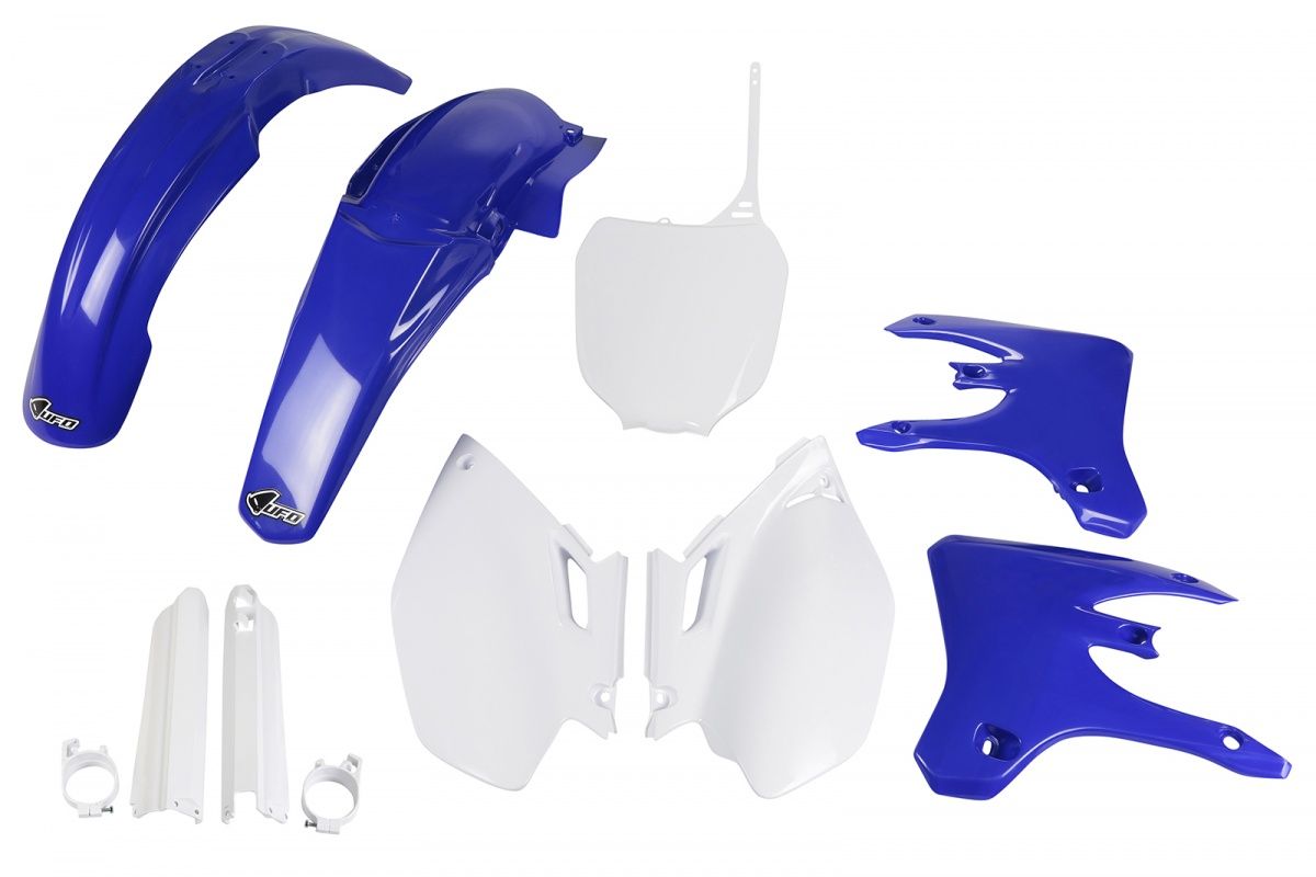 Full plastics kit with fork guards Yamaha YZF 250/450 03-05 color OEM (white/blue) (YA304E999)
