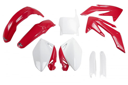 Full plastics kit with fork guards Honda CRF 250R 06-07 color OEM (red/white) (HO105E999)