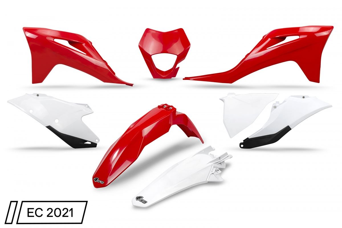Plastics kit Gas Gas EC/EC-F 250/300/350 21-23 with headlight mask color OEM (red/white)