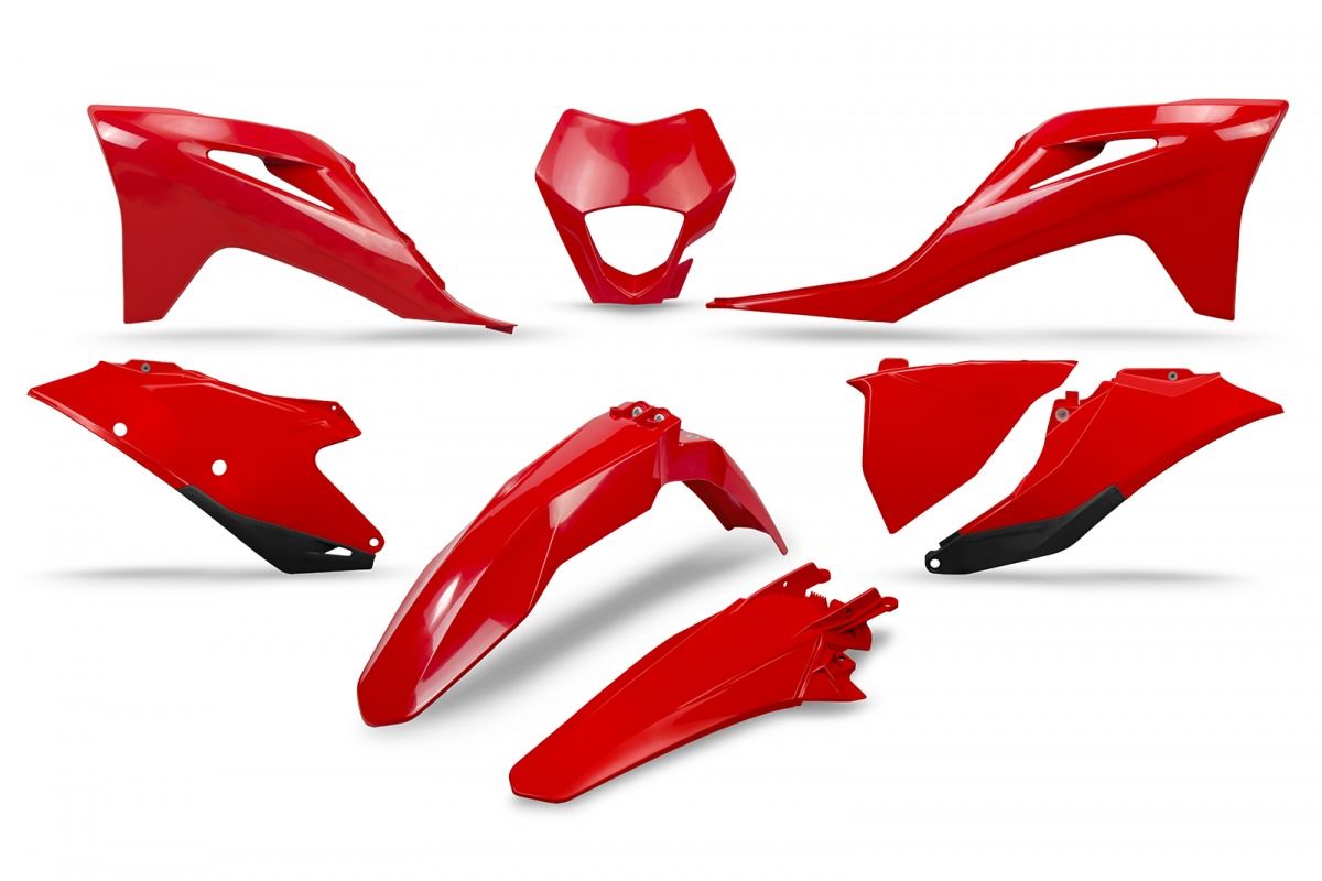 Plastics kit Gas Gas EC/EC-F 250/300/350 21-23 with headlight mask color red