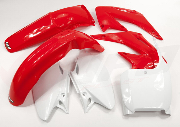 Plastics kit Honda CR 125/250 02-03 color OEM (red/white) (HO101E999)