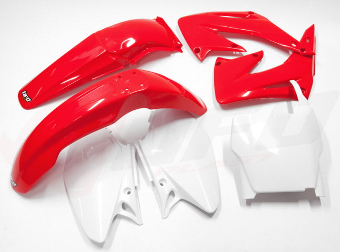 Plastics kit Honda CR 125/250 04-07 color OEM (red/white) (HO103E999)