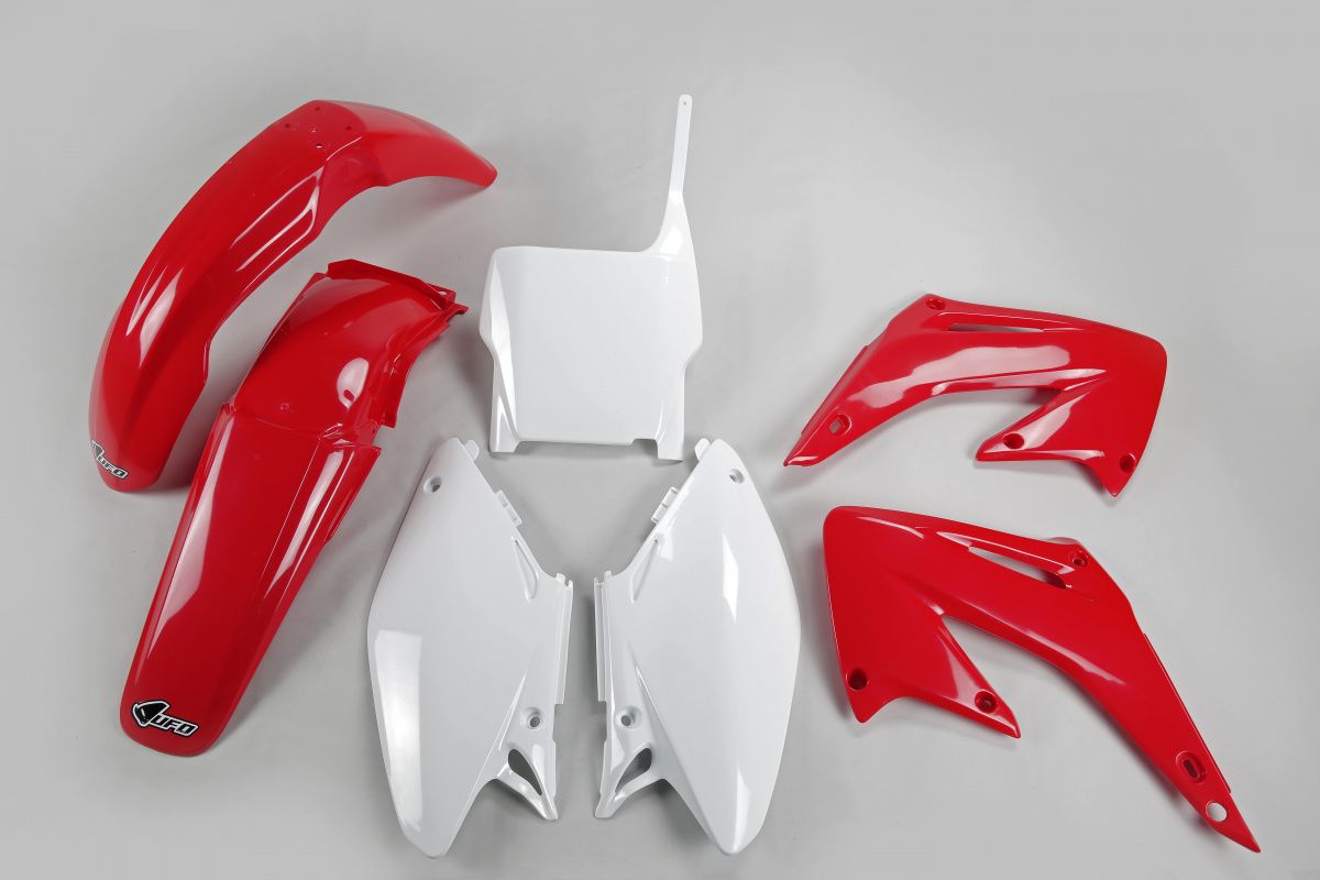 Plastics kit Honda CR 125/250 04-07 color OEM (red/white)