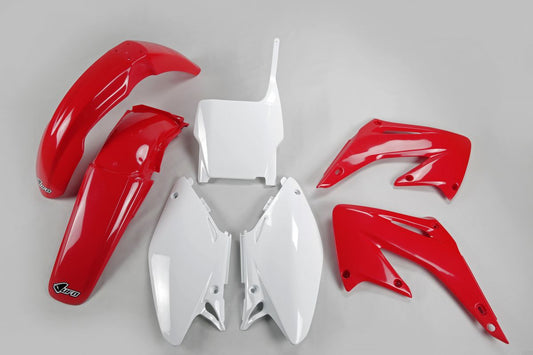 Plastics kit Honda CR 125/250 04-07 color OEM (red/white)