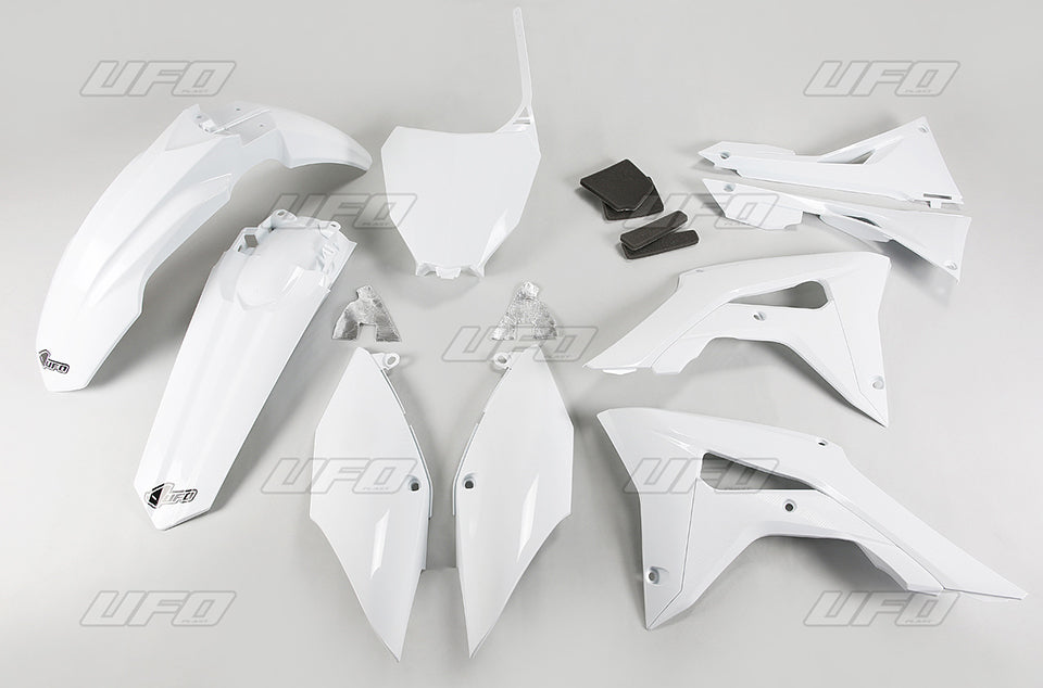 Plastics kit Honda CRF 250R 18-21, CRF 450R 17-20 with airbox covers color white (HO123E041)