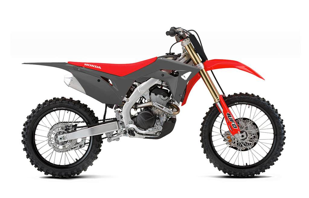 Plastics kit Honda CRF 250R 18-21, CRF 450R 17-20 color gray/red (includes fork guards and decals)