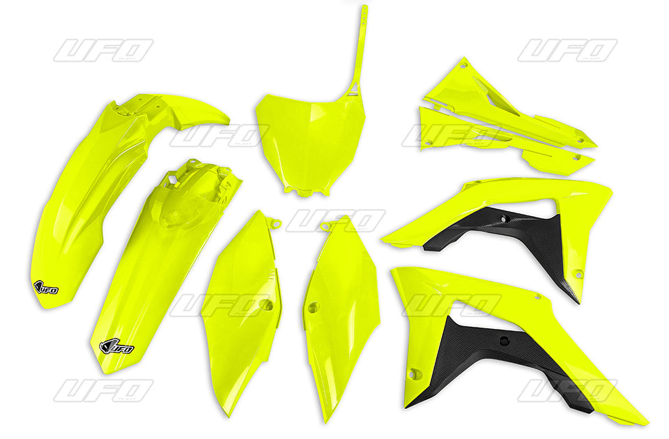 Plastics kit Honda CRF 250R 18-21, CRF 450R 17-20 with airbox covers color yellow fluo (HO123DFLU)