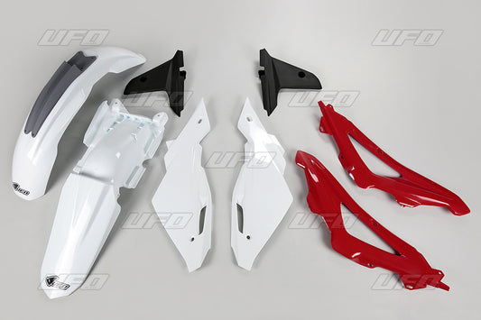 Plastics kit Husqvarna CR 125 09-13 color OEM (white/red/black) (HU611E999)