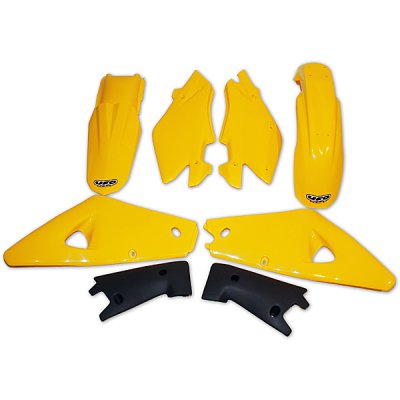 Plastics kit Husqvarna CR 2T 05 color OEM (yellow/graphite) (HU601E999)
