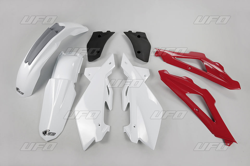 Plastics kit Husqvarna CR 2T 06-08 color OEM 07-08 (white/red/black) (HU605E999)