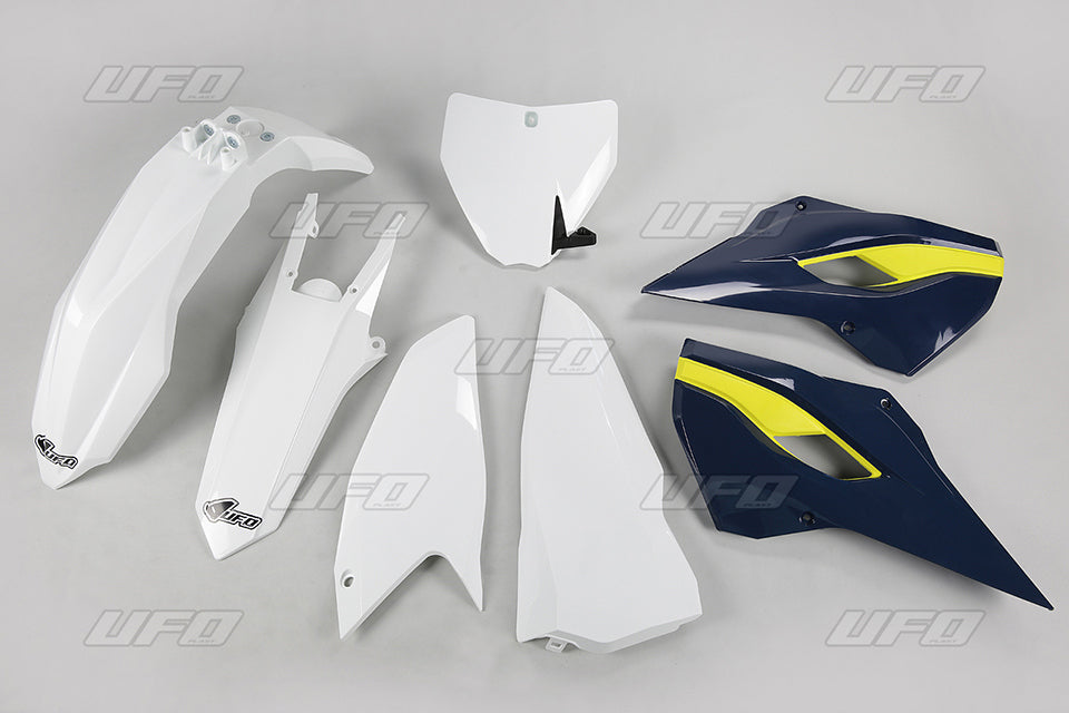 Plastics kit Husqvarna TC 250 16 color OEM (white/blue) (HU617E999)