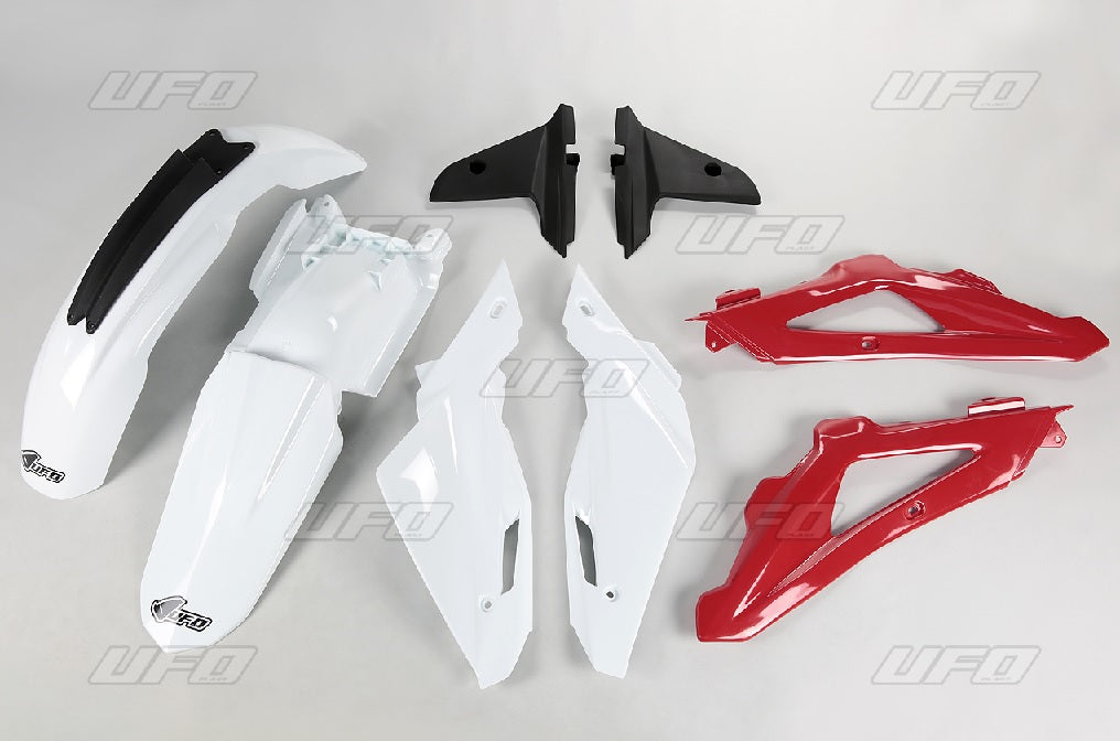 Plastics kit Husqvarna TC 250/300/450 09-13 color OEM (white/red/black) (HU610E999)