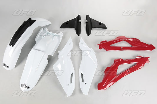 Plastics kit Husqvarna TC 250/300/450 09-13 color OEM (white/red/black) (HU610E999)