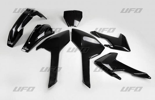 Plastics kit Husqvarna TC/FC 125/250/300/350/450 16-18 (except TC 250 16) color black (HU616E001)