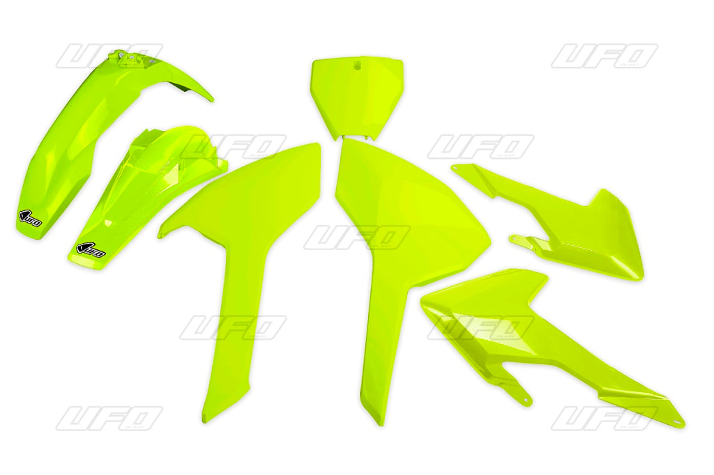 Plastics kit Husqvarna TC/FC 125/250/300/350/450 16-18 (except TC 250 16) color yellow fluo (HU616DFLU)