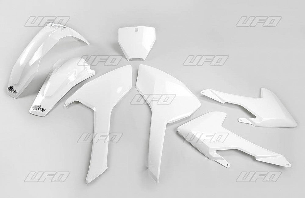 Plastics kit Husqvarna TC/FC 125/250/300/350/450 16-18 (except TC 250 16) color OEM 17 (white) (HU616E041)