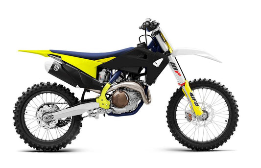 Plastics kit Husqvarna TC/FC 19-21 color black/yellow/white (includes fork guards, frame guards, and decals)