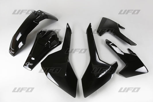 Plastics kit Husqvarna TE/TX 125/250/300 17-19, FE 250/350/450/501 17-19 color black (HU618E001)