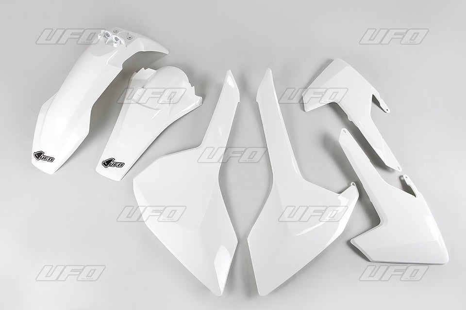 Plastics kit Husqvarna TE/TX 125/250/300 17-19, FE 250/350/450/501 17-19 color white (HU618E041)