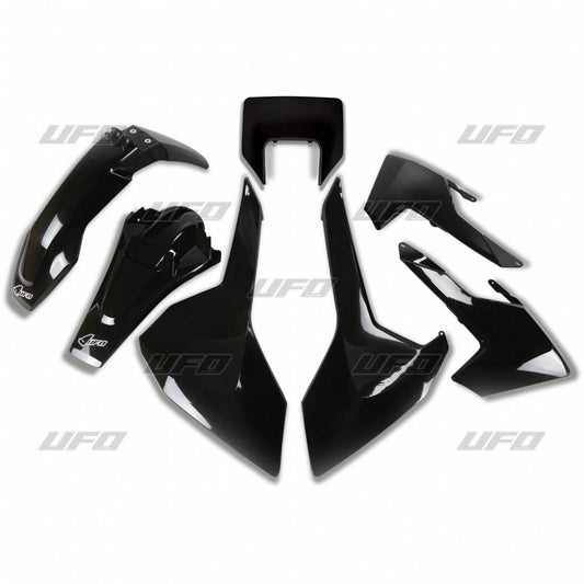 Plastics kit Husqvarna TX/TE/FE 17-19 with headlight mask color black (HU621E001)