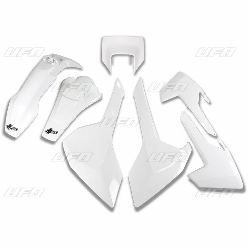 Plastics kit Husqvarna TX/TE/FE 17-19 with headlight mask color white (HU621E041)