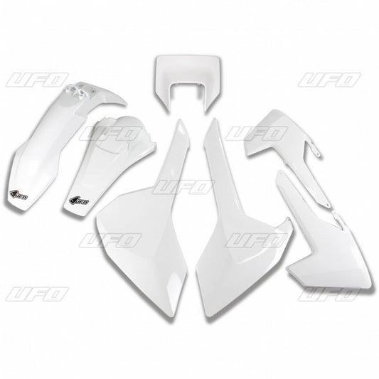 Plastics kit Husqvarna TX/TE/FE 17-19 with headlight mask color white (HU621E041)