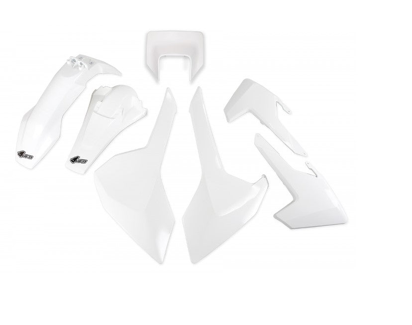Plastics kit Husqvarna TX/TE/FE 17-19 with headlight mask color OEM (white) (HU621E999W)