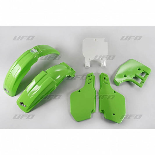 Plastics kit Kawasaki KX 125 89 color OEM (green/white) (KA197E999)
