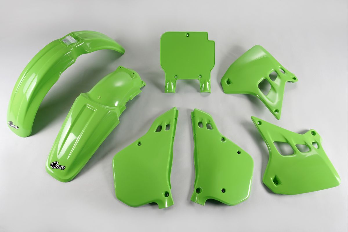 Plastics kit Kawasaki KX 250 90-91 color OEM (green)