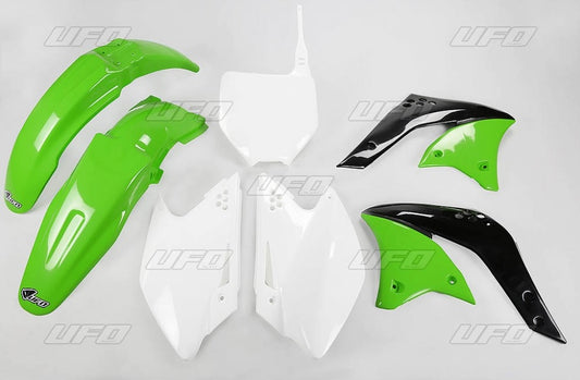 Plastics kit Kawasaki KXF 250 06 color OEM (green/white) (KA204E999)