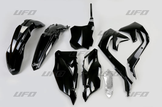Plastics kit Kawasaki KXF 250 21-24, KXF 450 19-23 color black (KA227E001)