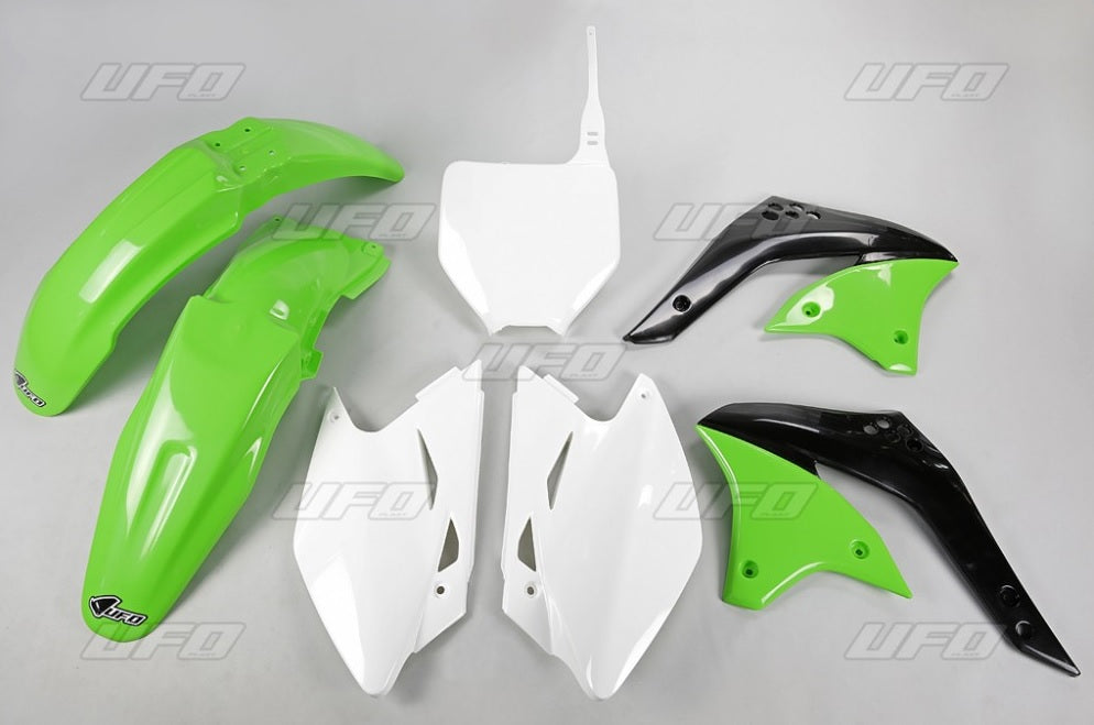 Plastics kit Kawasaki KXF 450 06 color OEM (green/white) (KA205E999)