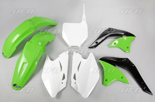 Plastics kit Kawasaki KXF 450 06 color OEM (green/white) (KA205E999)