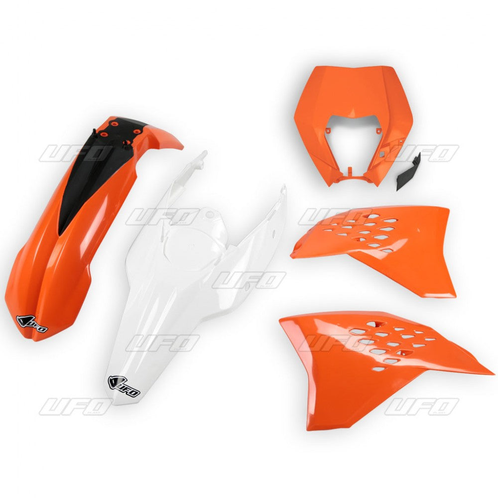 Plastics kit KTM EXC/EXC-F 11 color OEM 11 (orange/white) (KT520E999W)