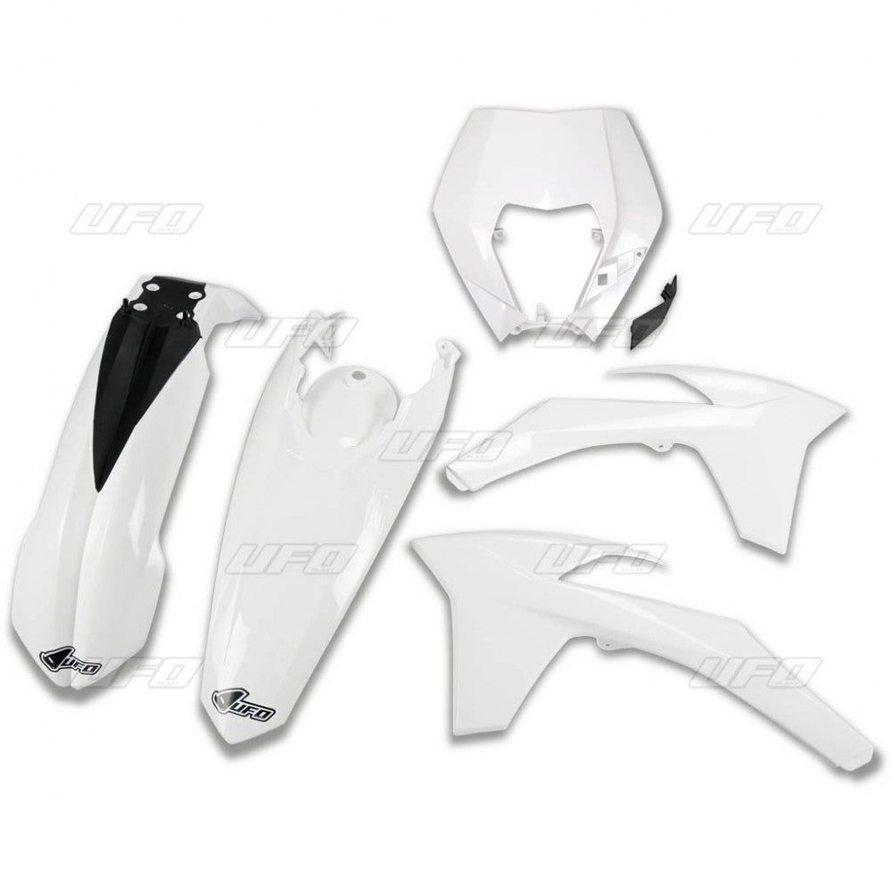 Plastics kit KTM EXC/EXCF 12-13 with headlight mask color white (KT521E047)