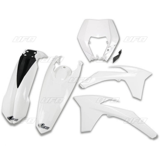 Plastics kit KTM EXC/EXCF 12-13 with headlight mask color white (KT521E047)